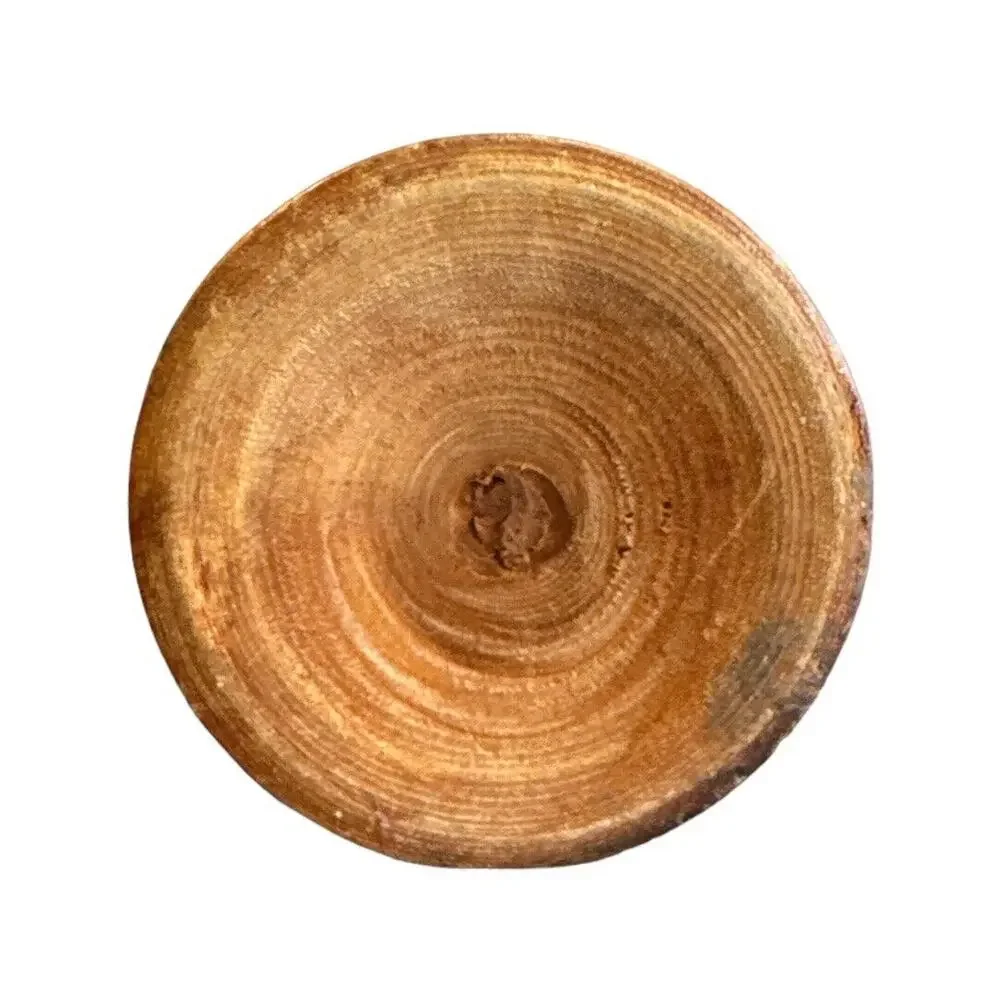 Hand Carved Wood Vase 7.5” St. Marten